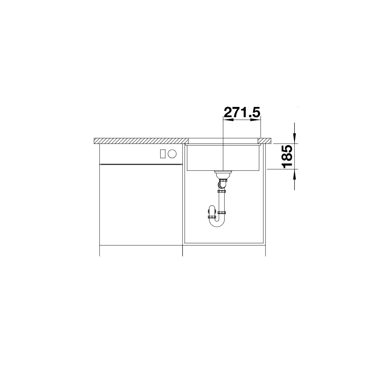 Kjøkkenvask Blanco Subline 500 Infino Keramikk