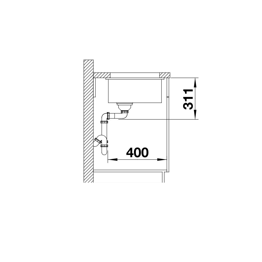 Kjøkkenvask Blanco Subline 500 Infino Keramikk