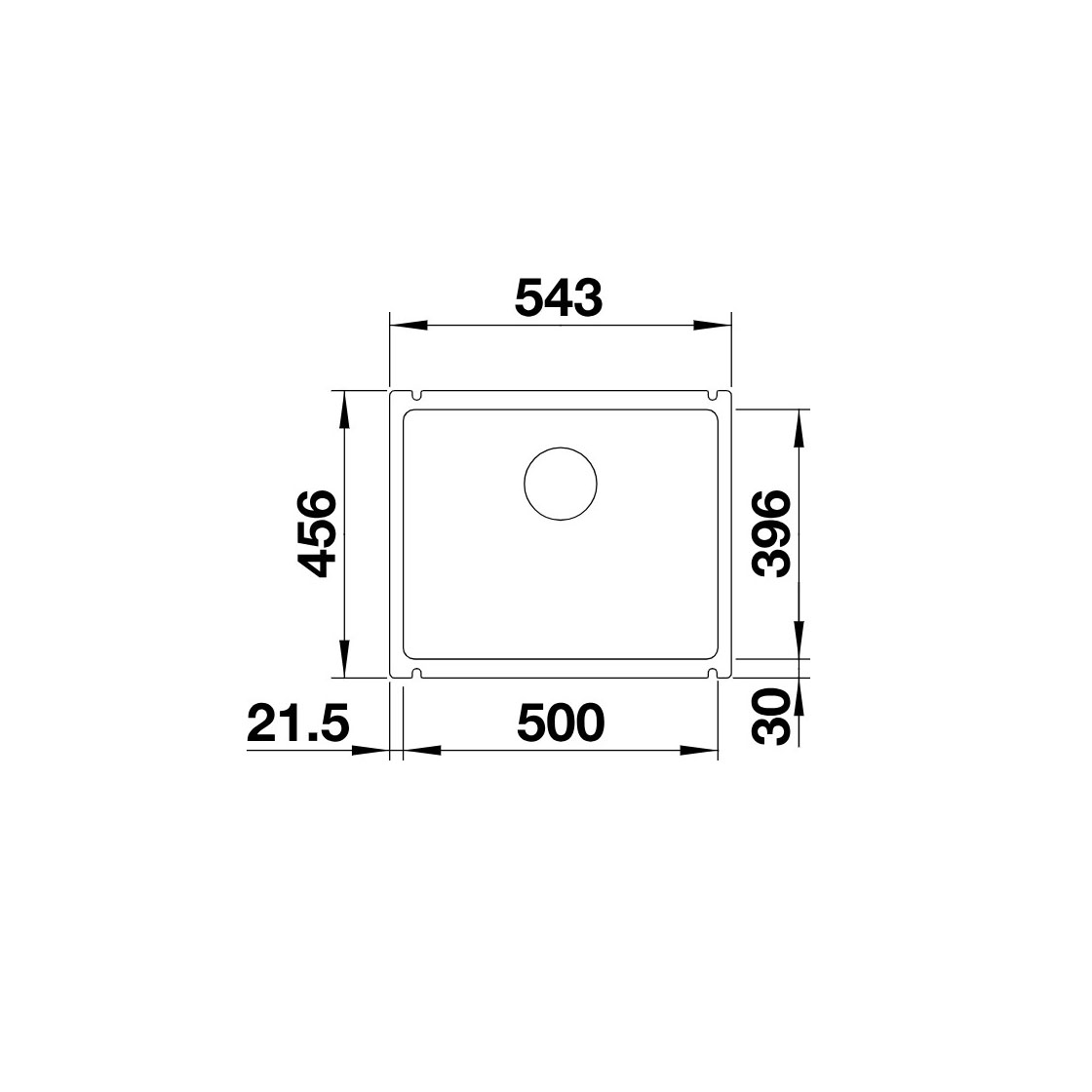 Kjøkkenvask Blanco Subline 500 Infino Keramikk
