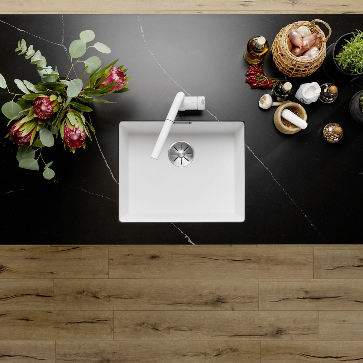 Kjøkkenvask Blanco Subline 500 Silgranitt Infino