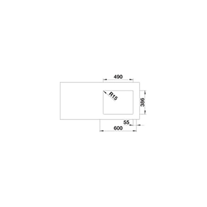 Kjøkkenvask Blanco Etagon 500-U Keramikk Infino