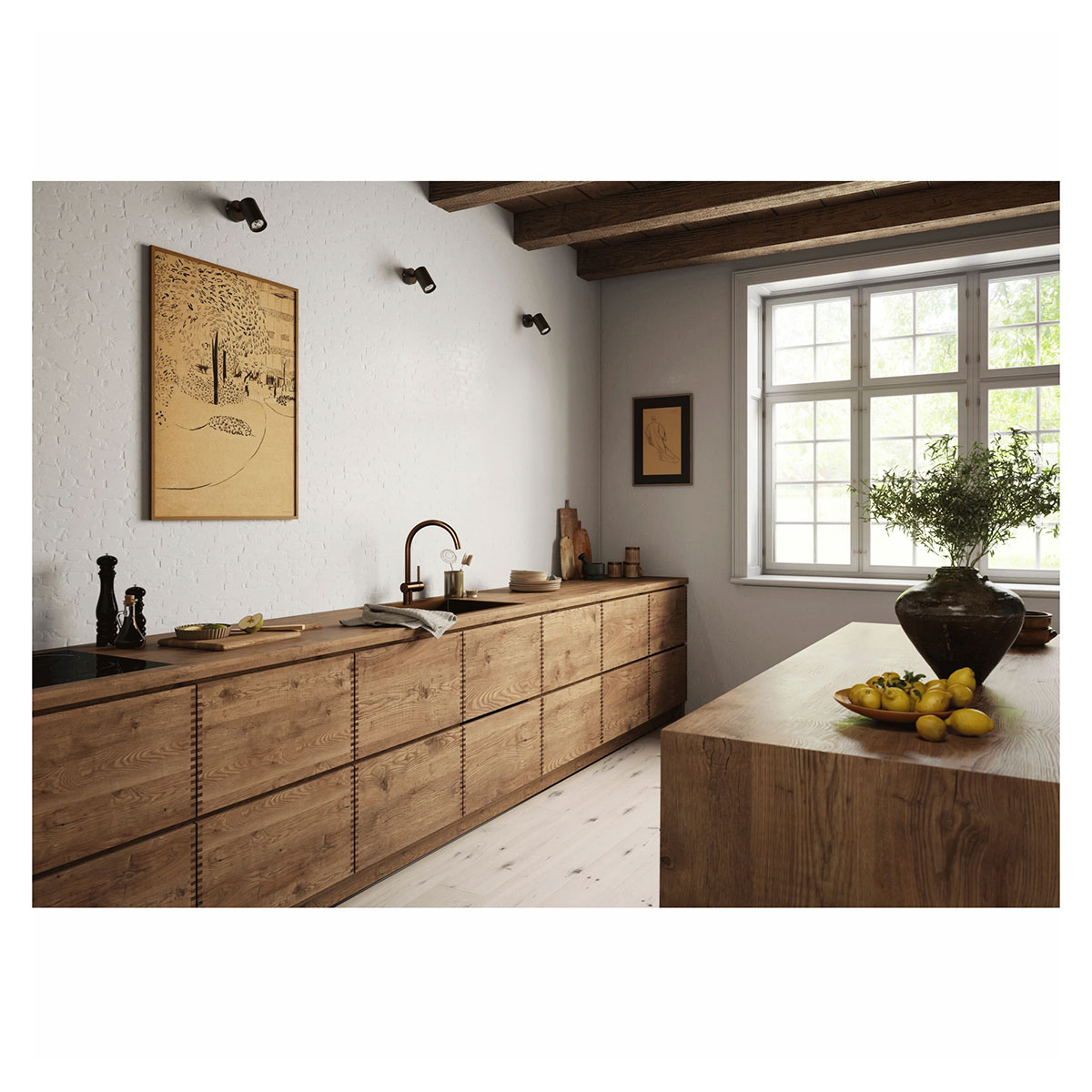 Kjøkkenbatteri Lavabo Kubus 030