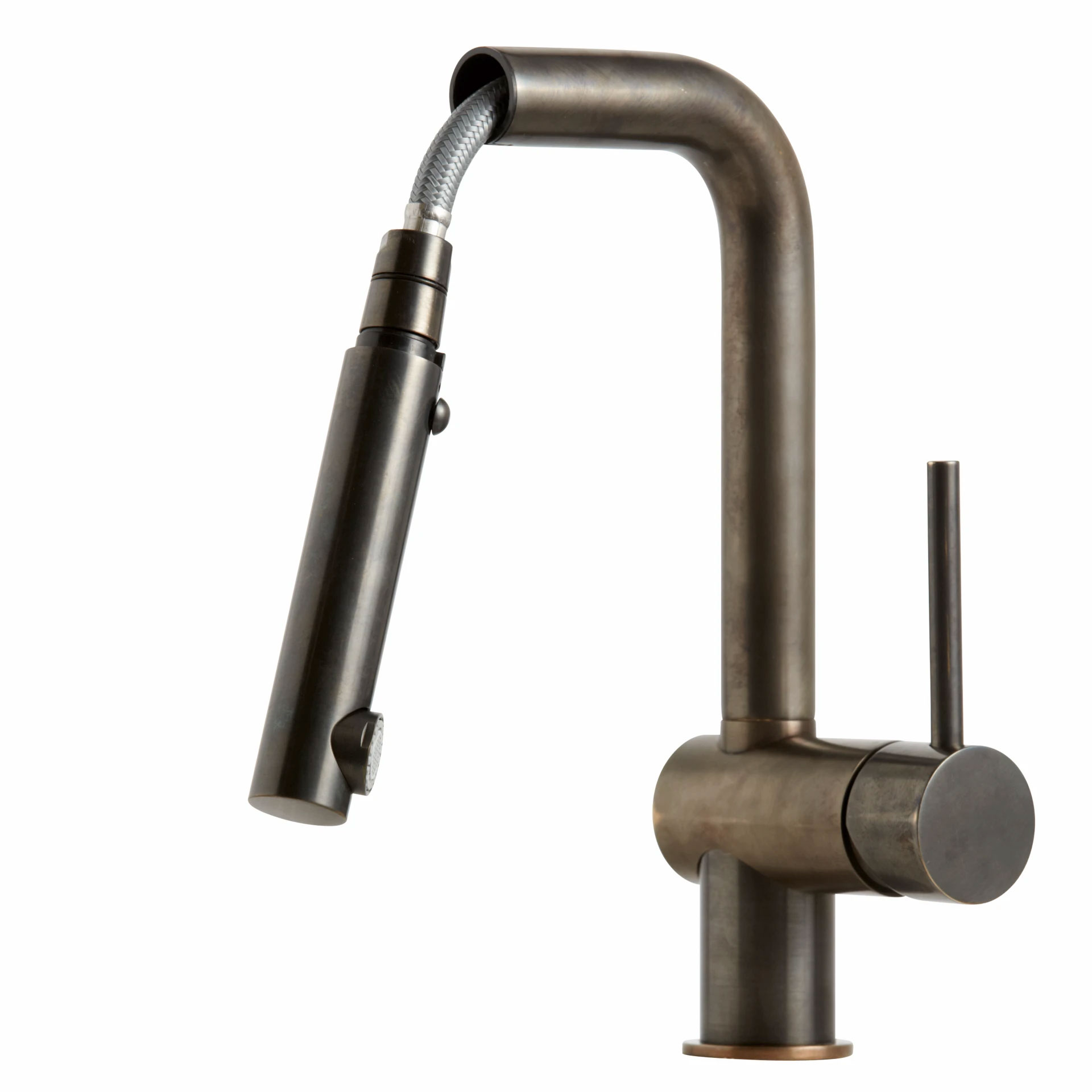 Kjøkkenbatteri Lavabo Kubus 040 med Uttrekkbar Tut