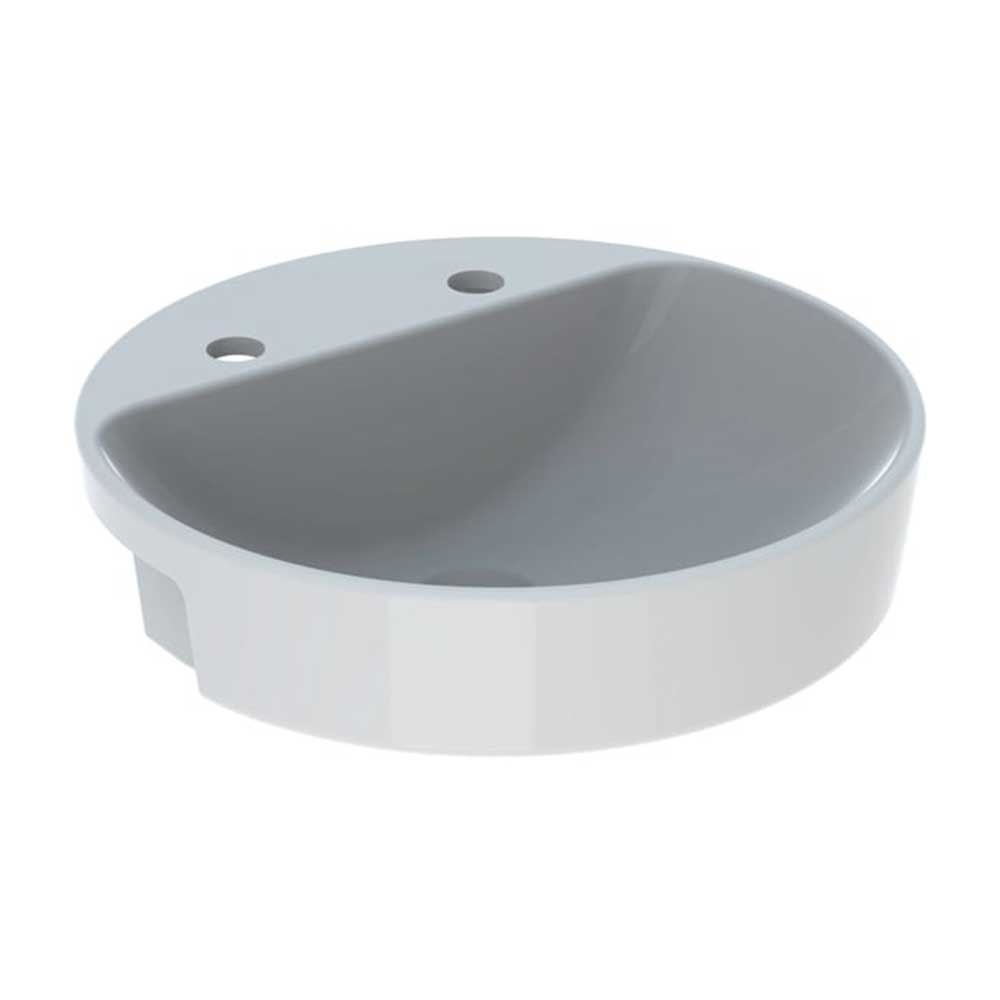 tvättställ geberit variform 500 mm halvinfälld runt kanthylla