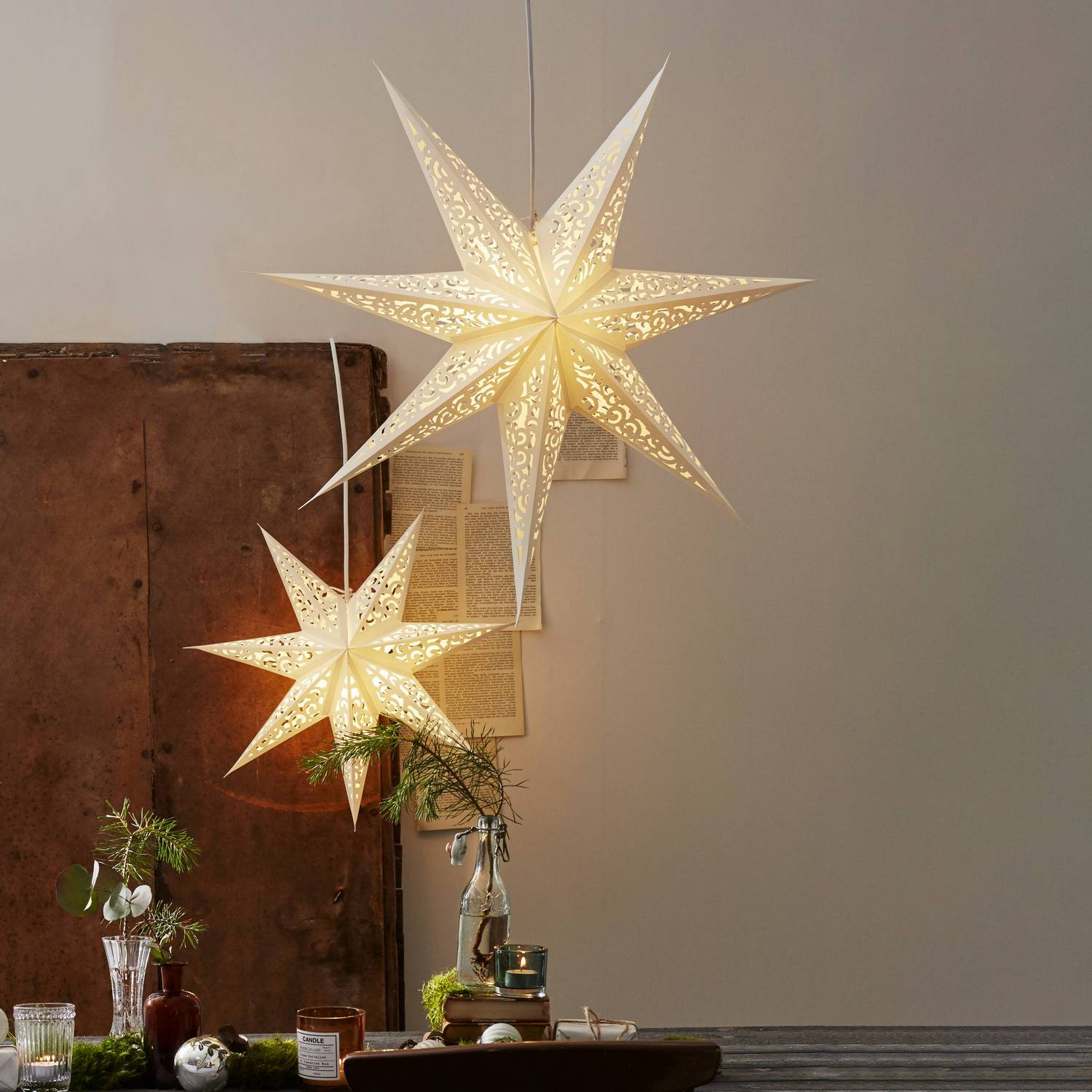 Adventstjerne Star Trading Lace Papirstjerne