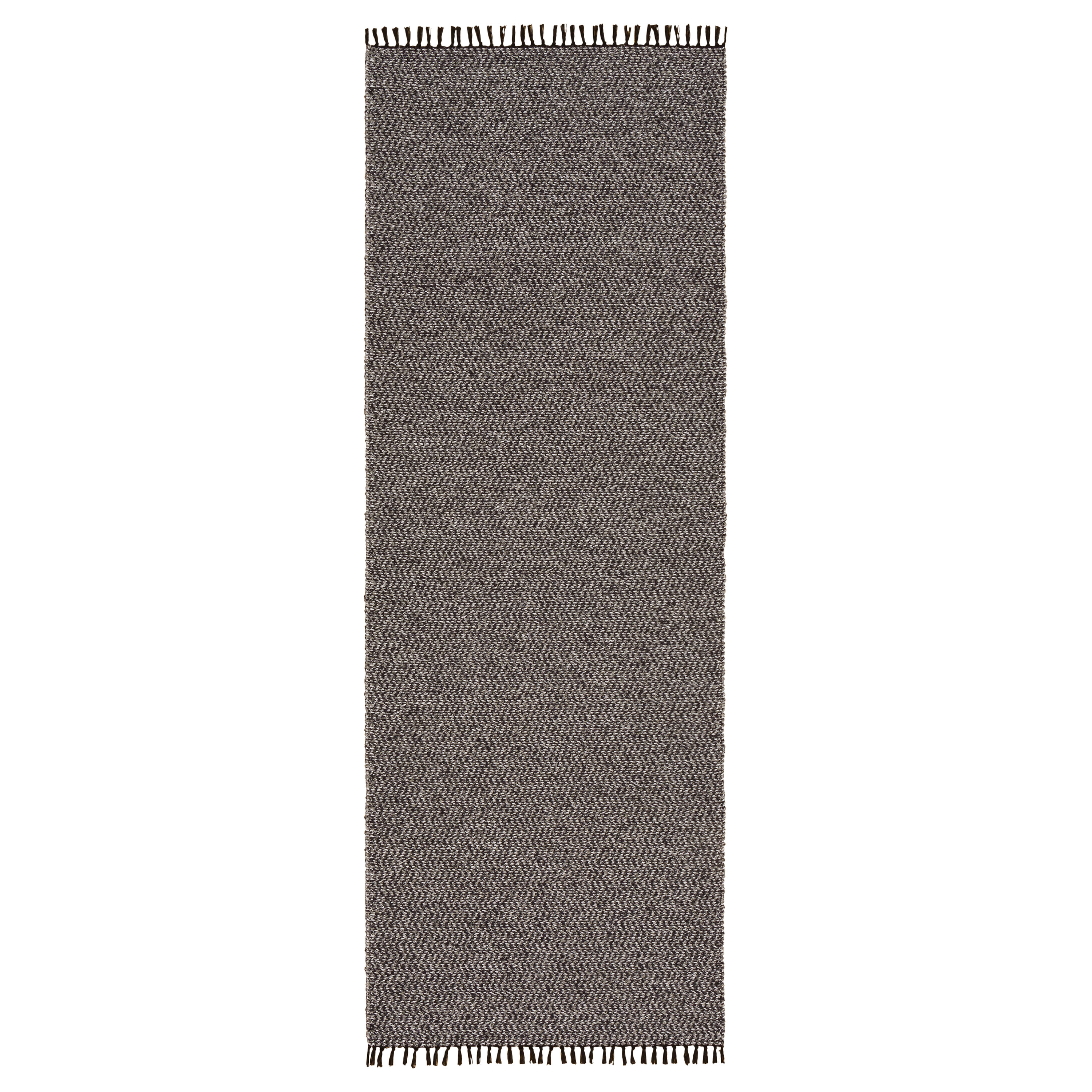 Flatvävd Matta Horredsmattan Natalia Svart, 70x200 cm