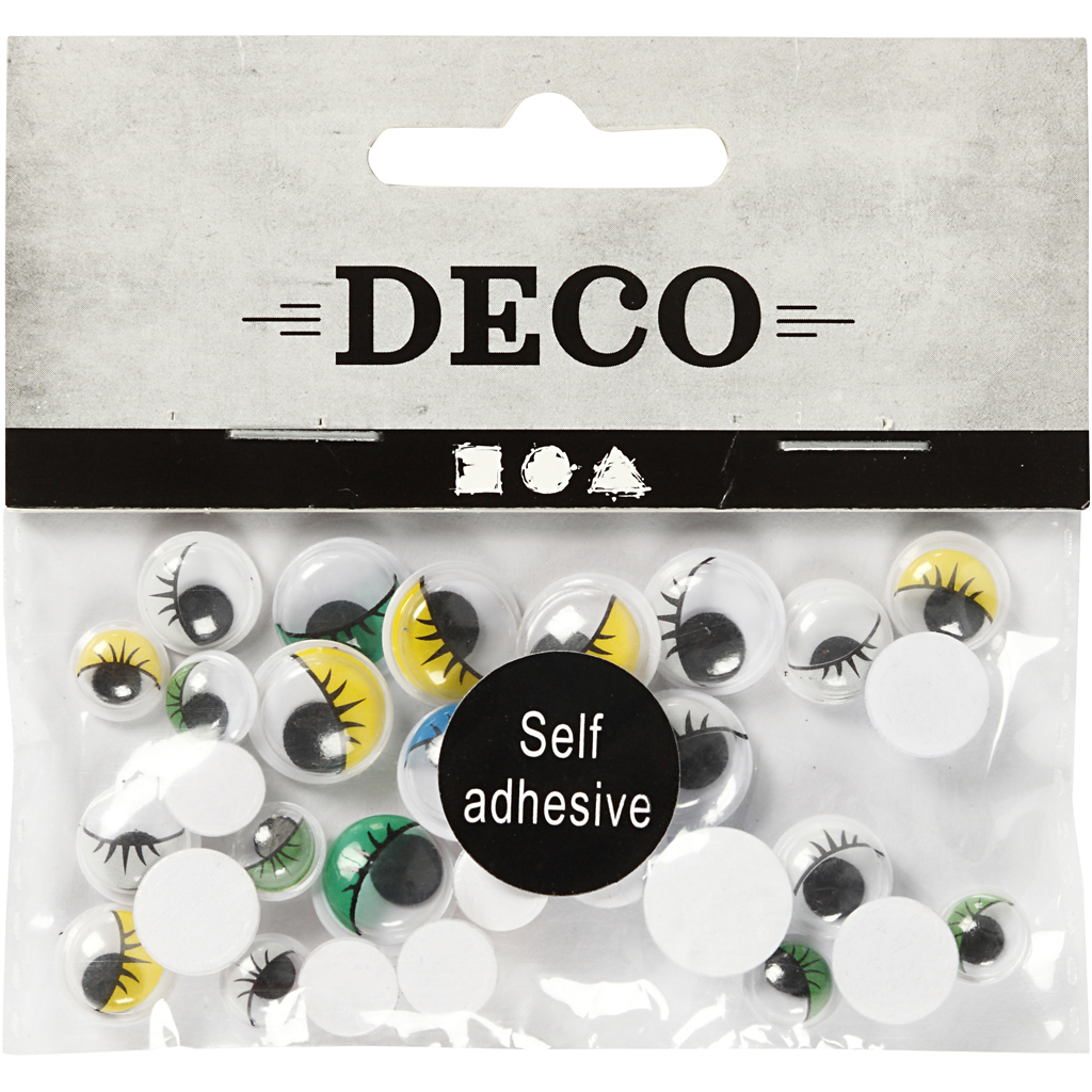 Rulleøyne Creativ Company Selvklebende 8-12 mm 1 Pk