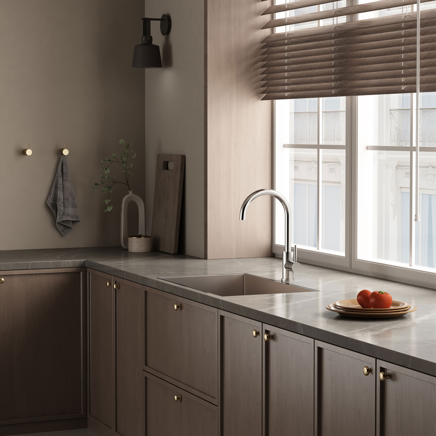 Köksblandare Kubus 140 Round