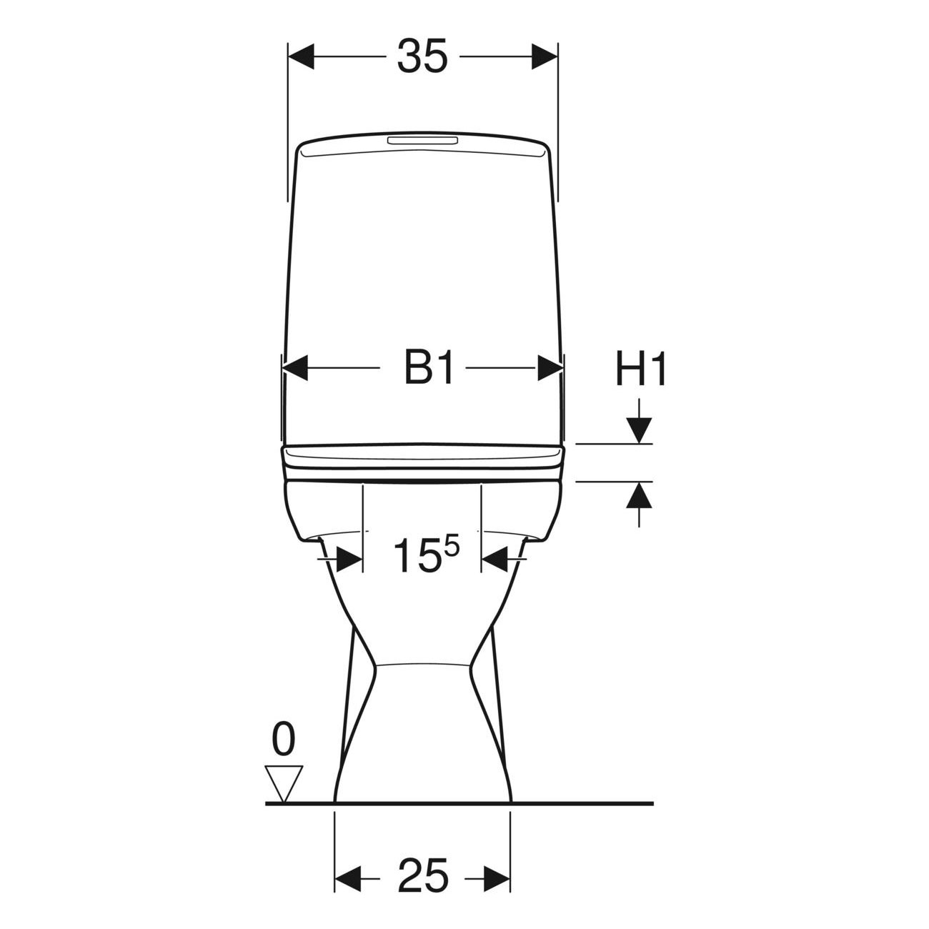 Toalettstol Ifö Vinta Rimfree