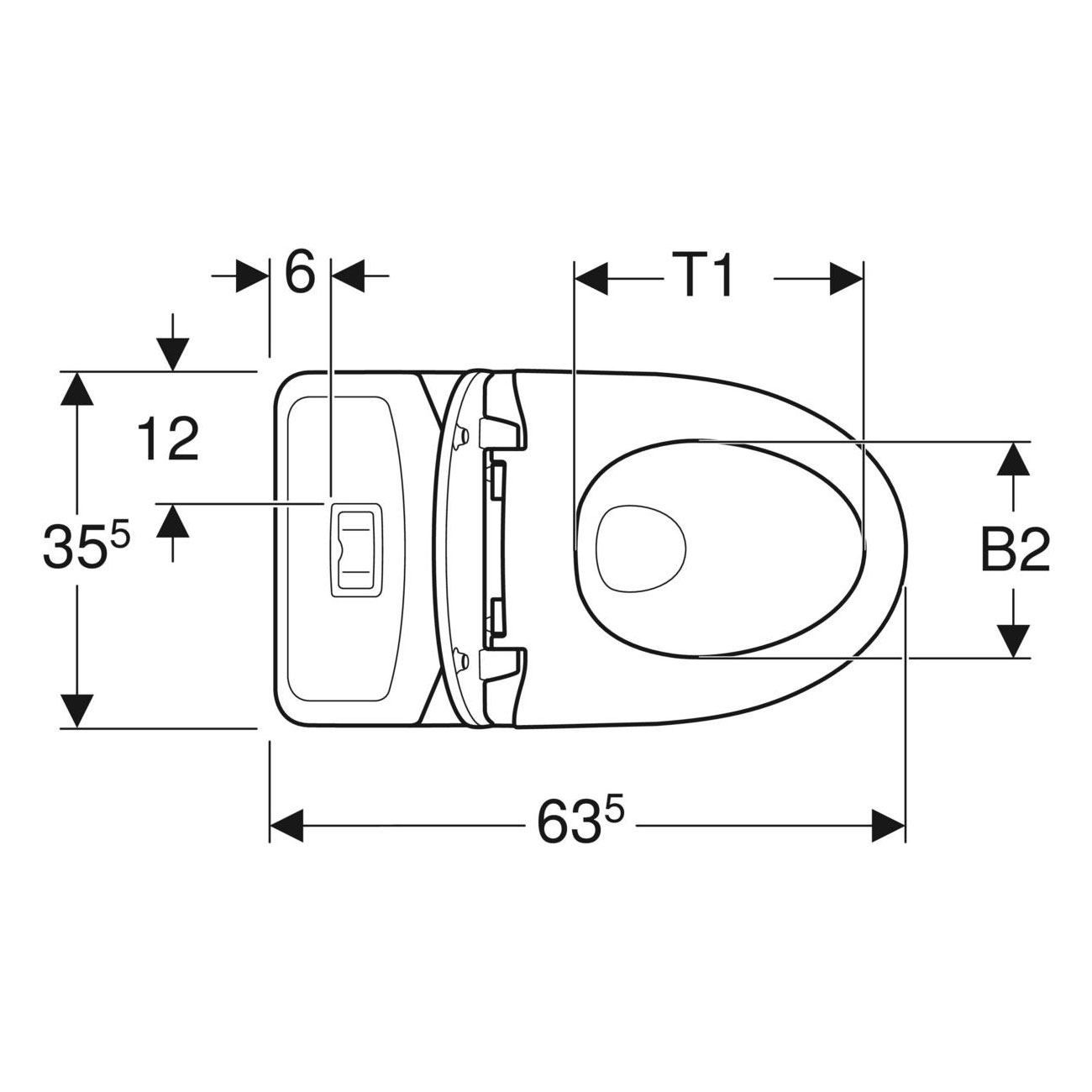 Toalettstol Ifö Vinta Rimfree