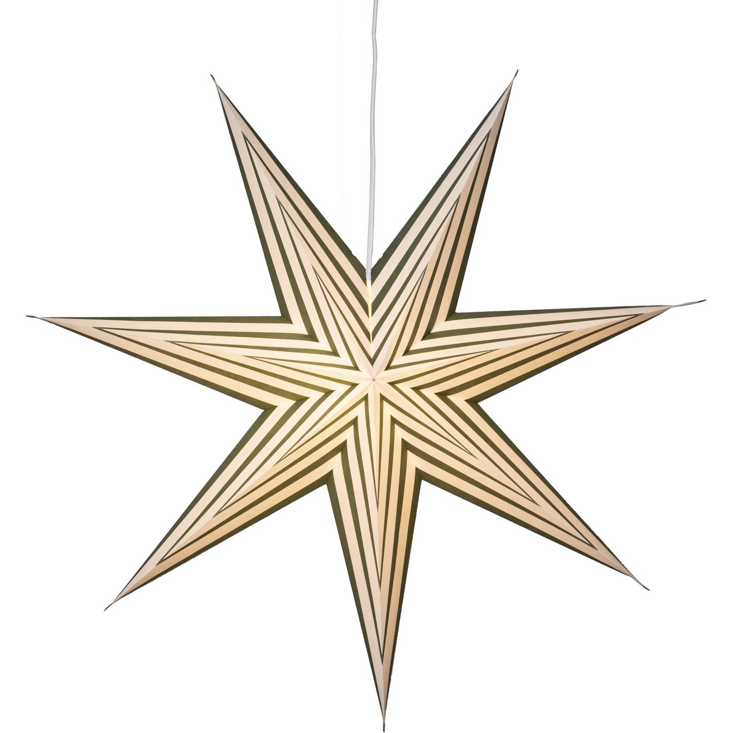 Adventstjerne Star Trading Stripe Papirstjerne 60 cm