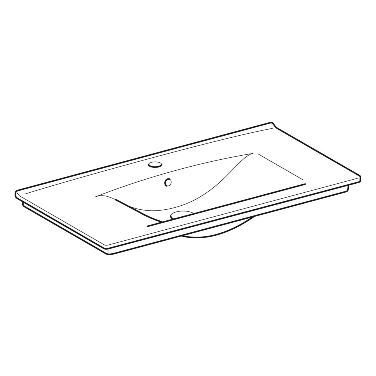 Tvättställ Ifö Elegant med Avställningsyta