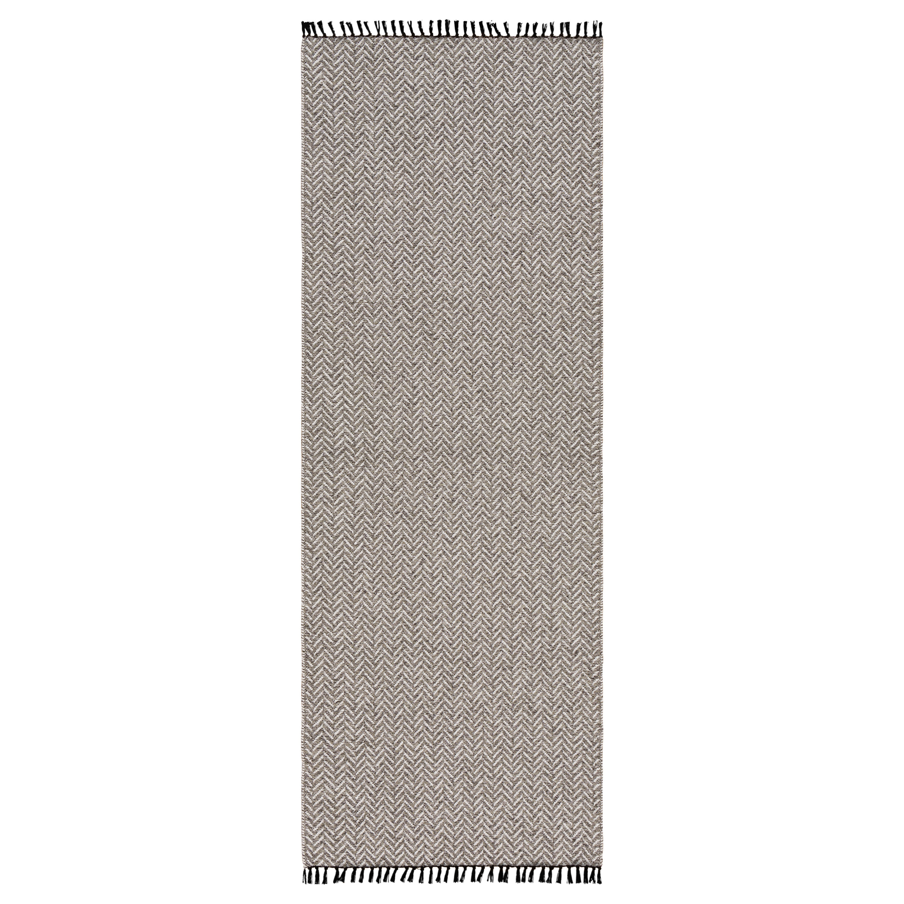 Flatvävd Matta Horredsmattan Colette Grafitgrå, 70x200 cm