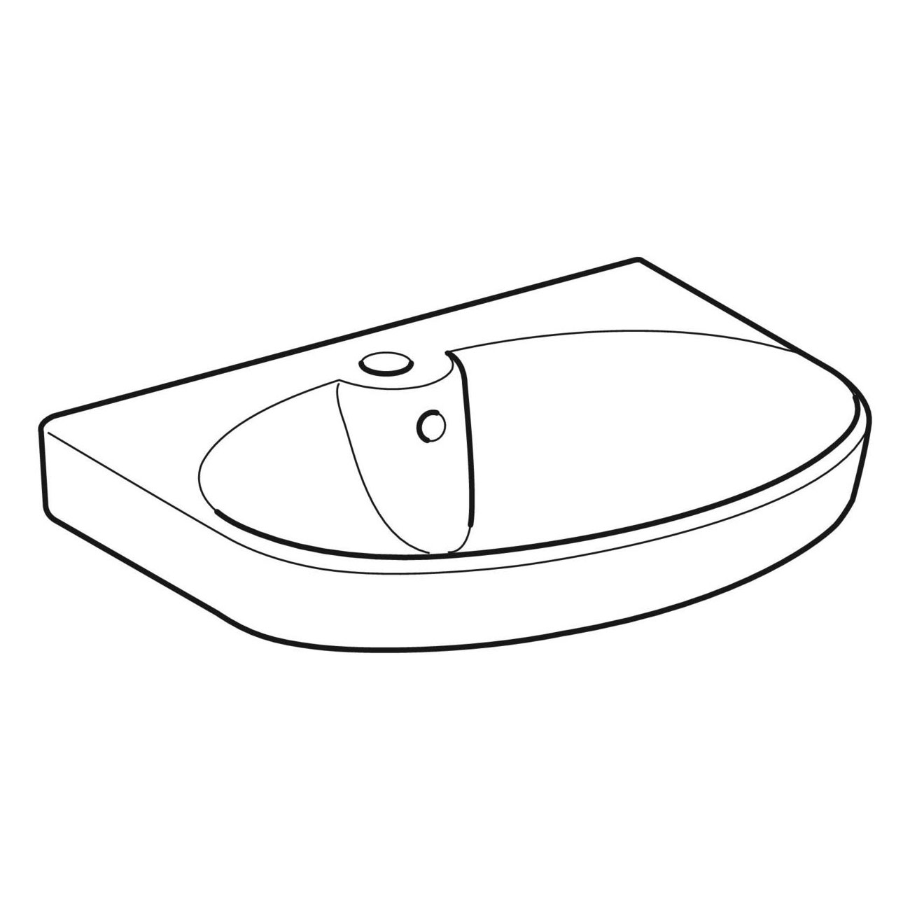 Tvättställ Ifö Vinta Porslin Rund