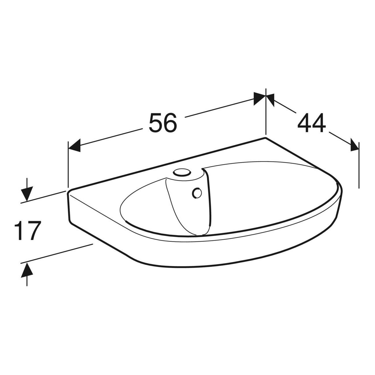 Tvättställ Ifö Vinta Porslin Rund
