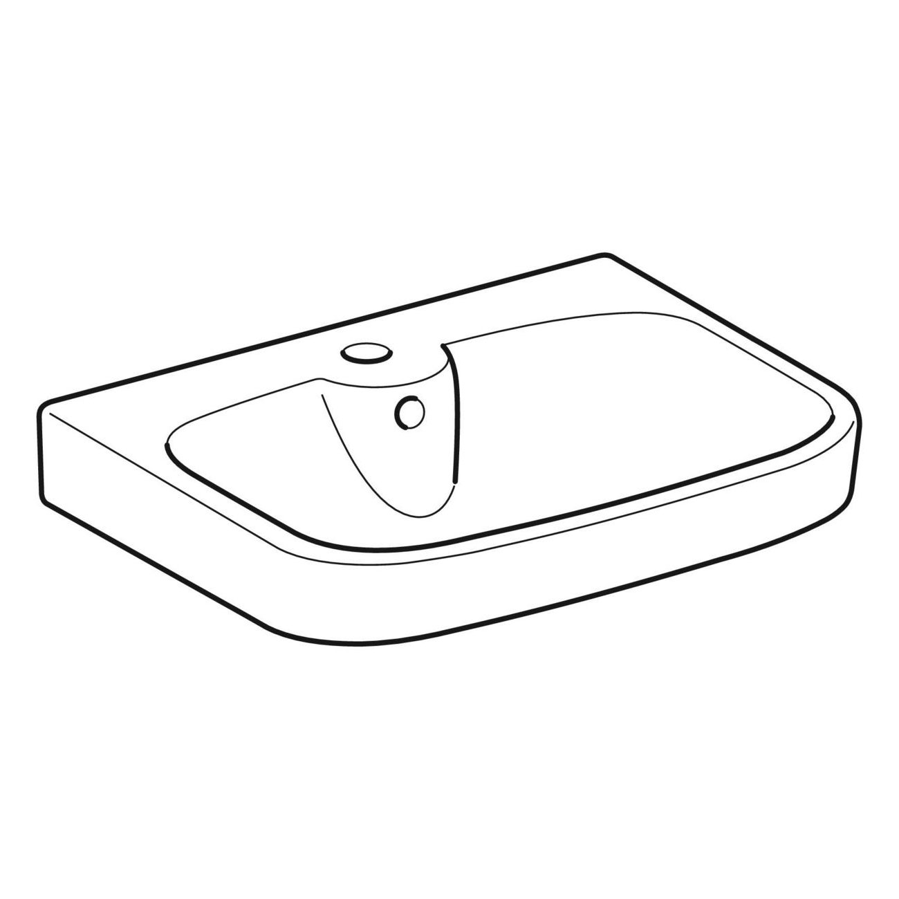 Tvättställ Ifö Vinta Porslin Rektangulär