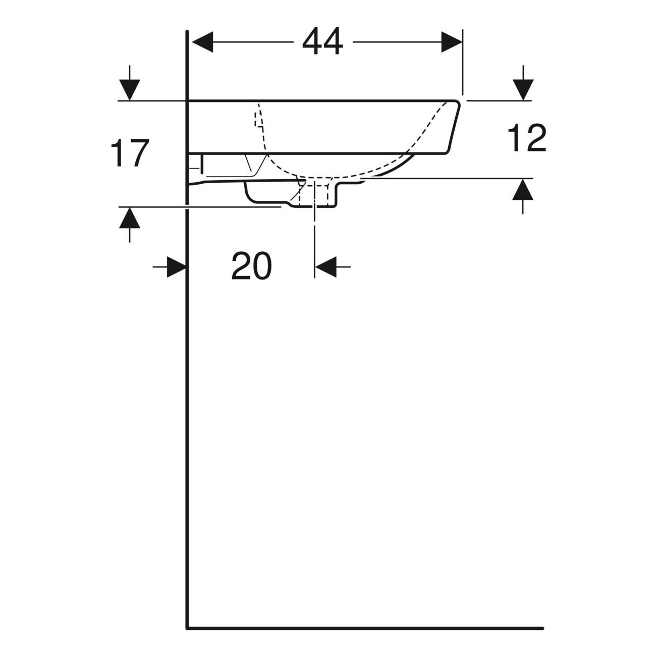 Tvättställ Ifö Vinta Porslin Rund