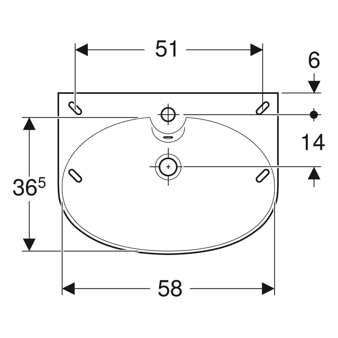 Tvättställ Ifö Vinta Porslin Rund
