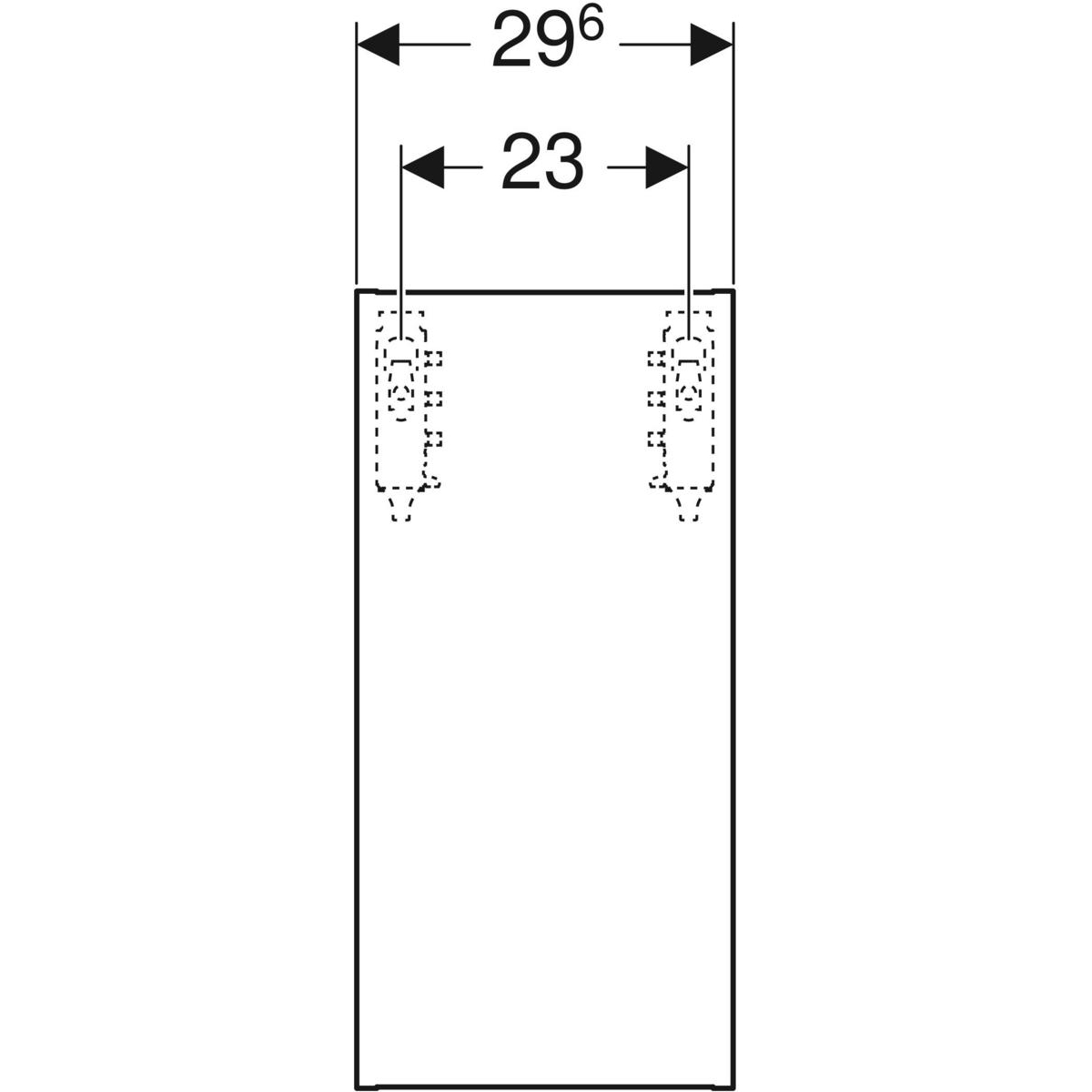 Väggskåp Ifö Elegant med en dörr