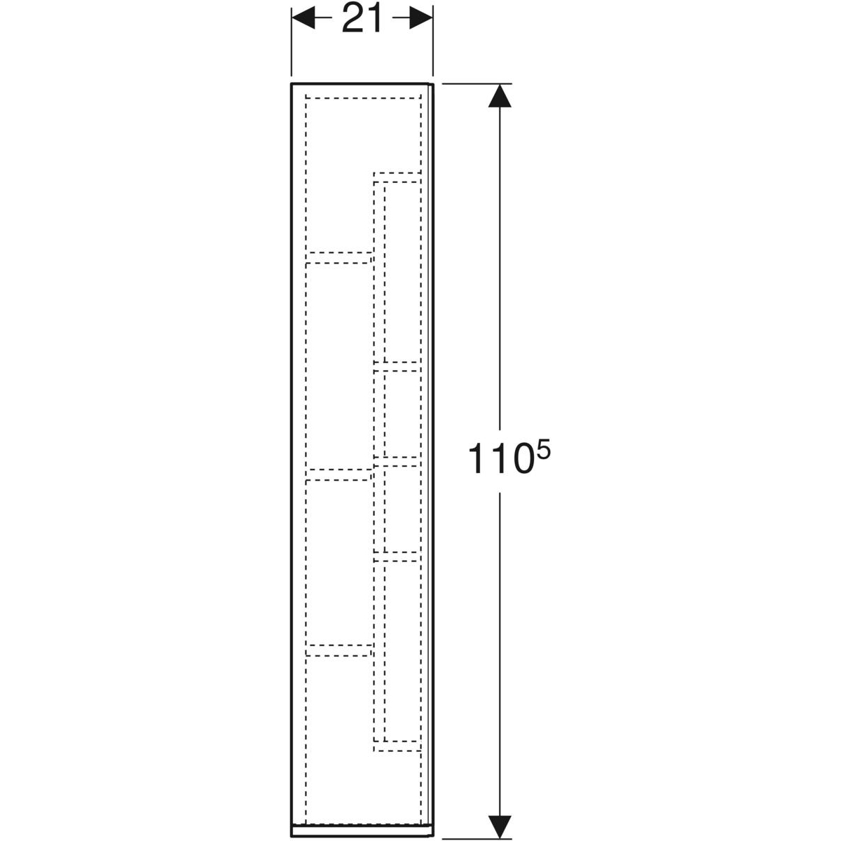 Väggskåp Ifö Elegant med en dörr
