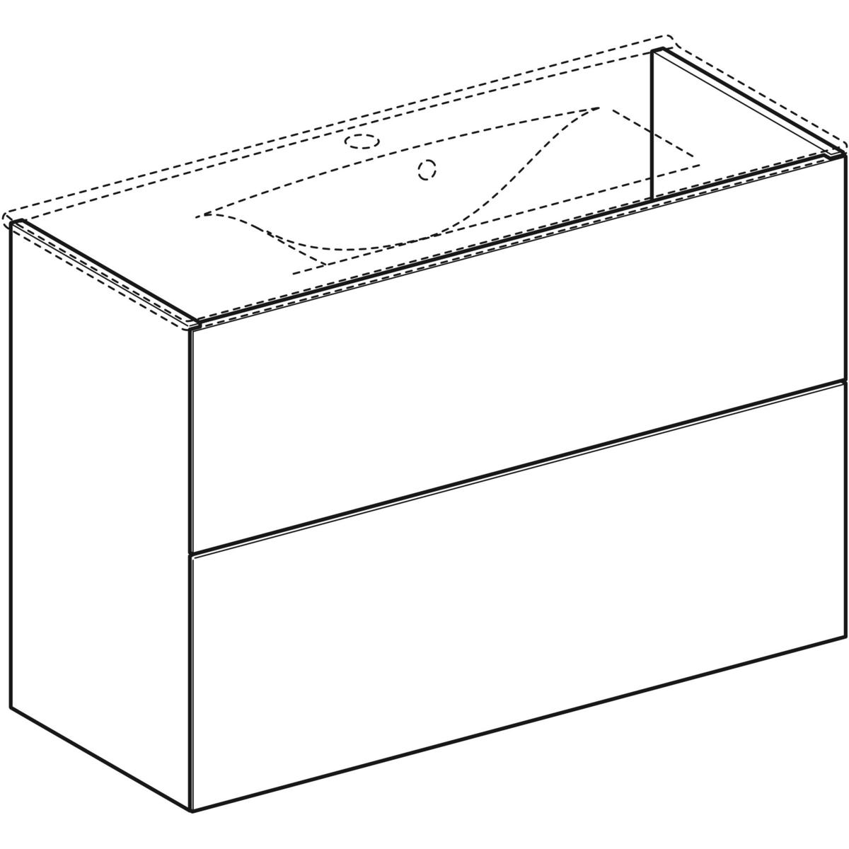 Tvättställsskåp Ifö Elegant kompakt med 2 Lådor