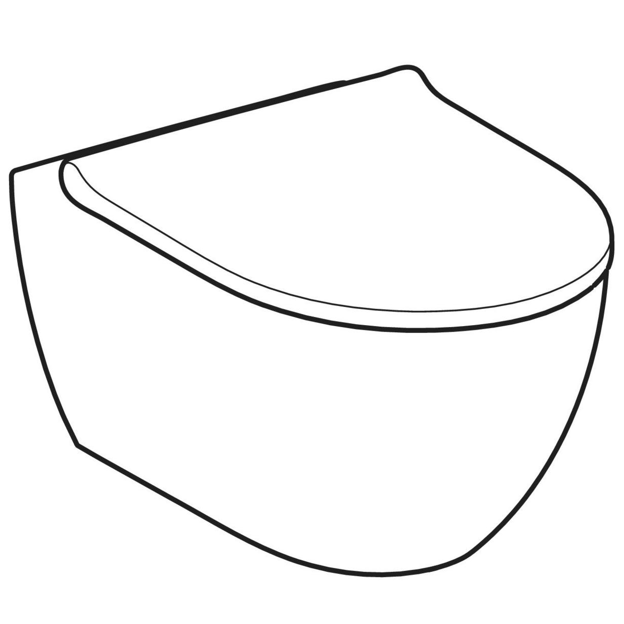 Vägghängd Toalett Geberit Acanto TurboFlush