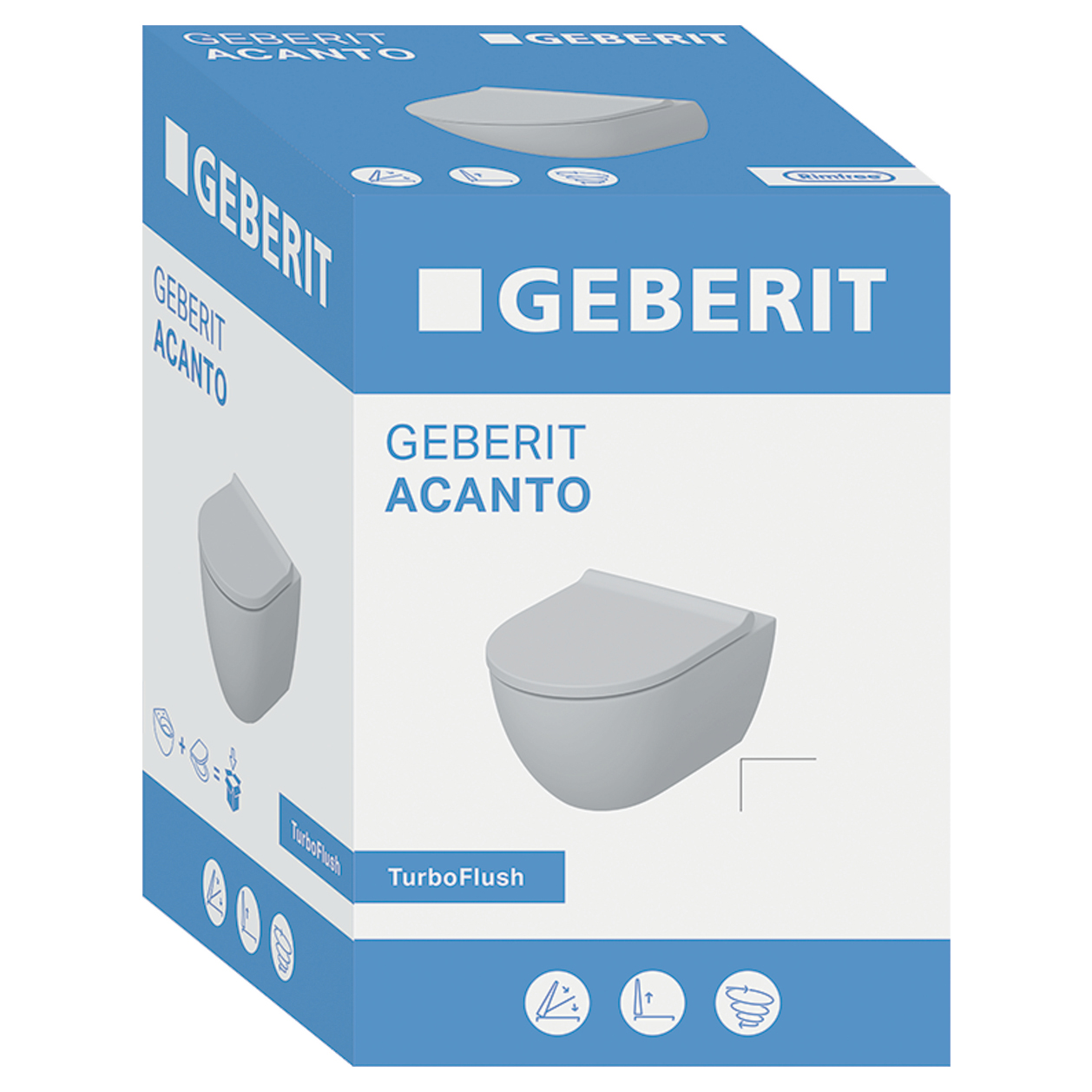 Vägghängd Toalett Geberit Acanto TurboFlush