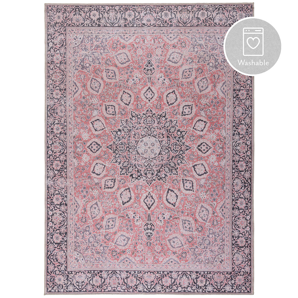 Orientalisk Matta Flair Rugs Somerton Storlek: 160x230 cm, Färg: Rosa