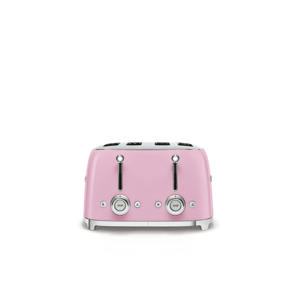 Brødrister Smeg TSF03PKEU Retro Rosa med Ekstra Brede Spor