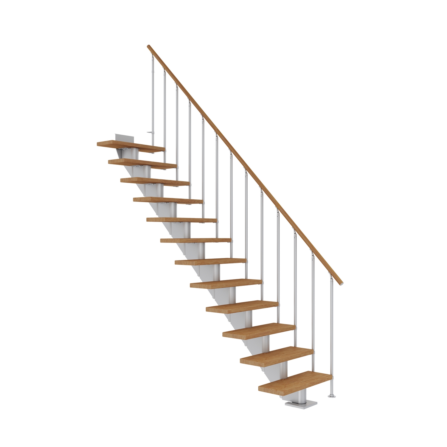 Spartrappa Dolle Hamburg Ek Oljad Rak Classic II Grå, LxB: 2610x890 mm