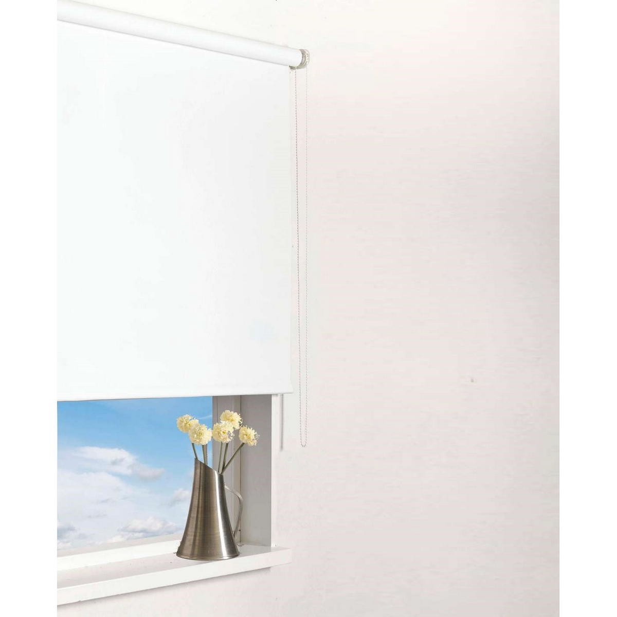 Rullegardin Kirsch Mørkleggende Hvit, Størrelse: 90x165 cm