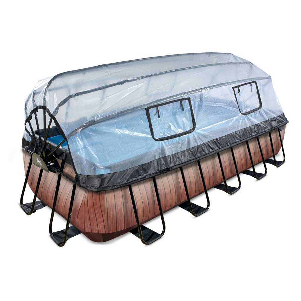 Pool Exit Toys 5,4x2,5 m Premium Med Tak Brun