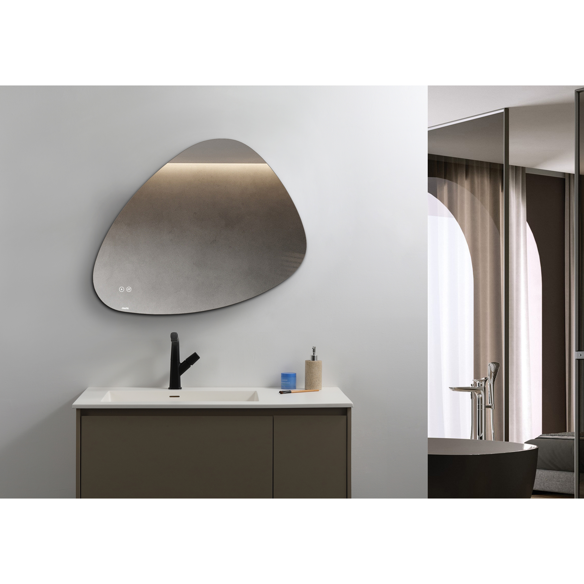 Speil Duschy Trekantet