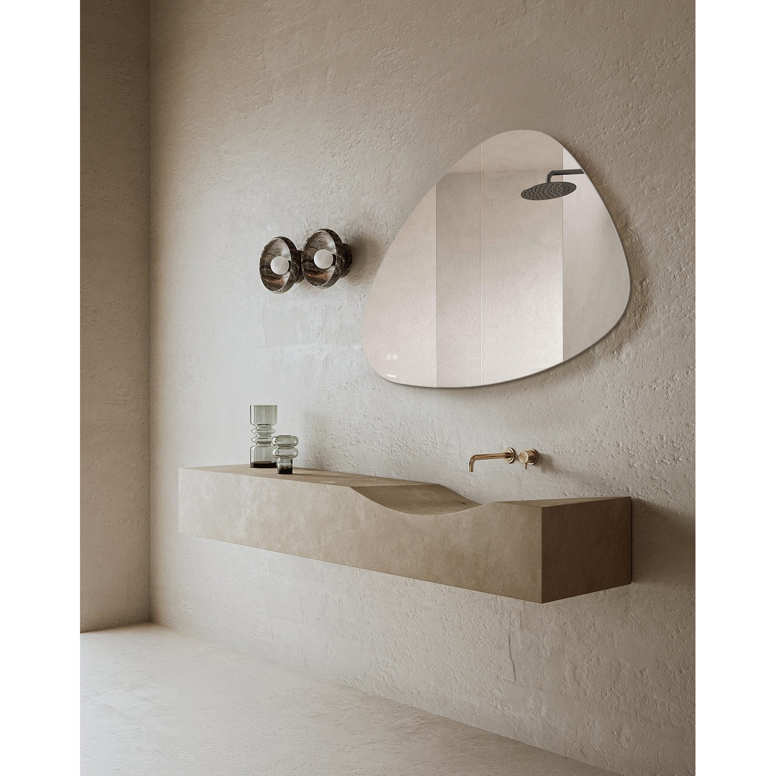 Speil Duschy Trekantet