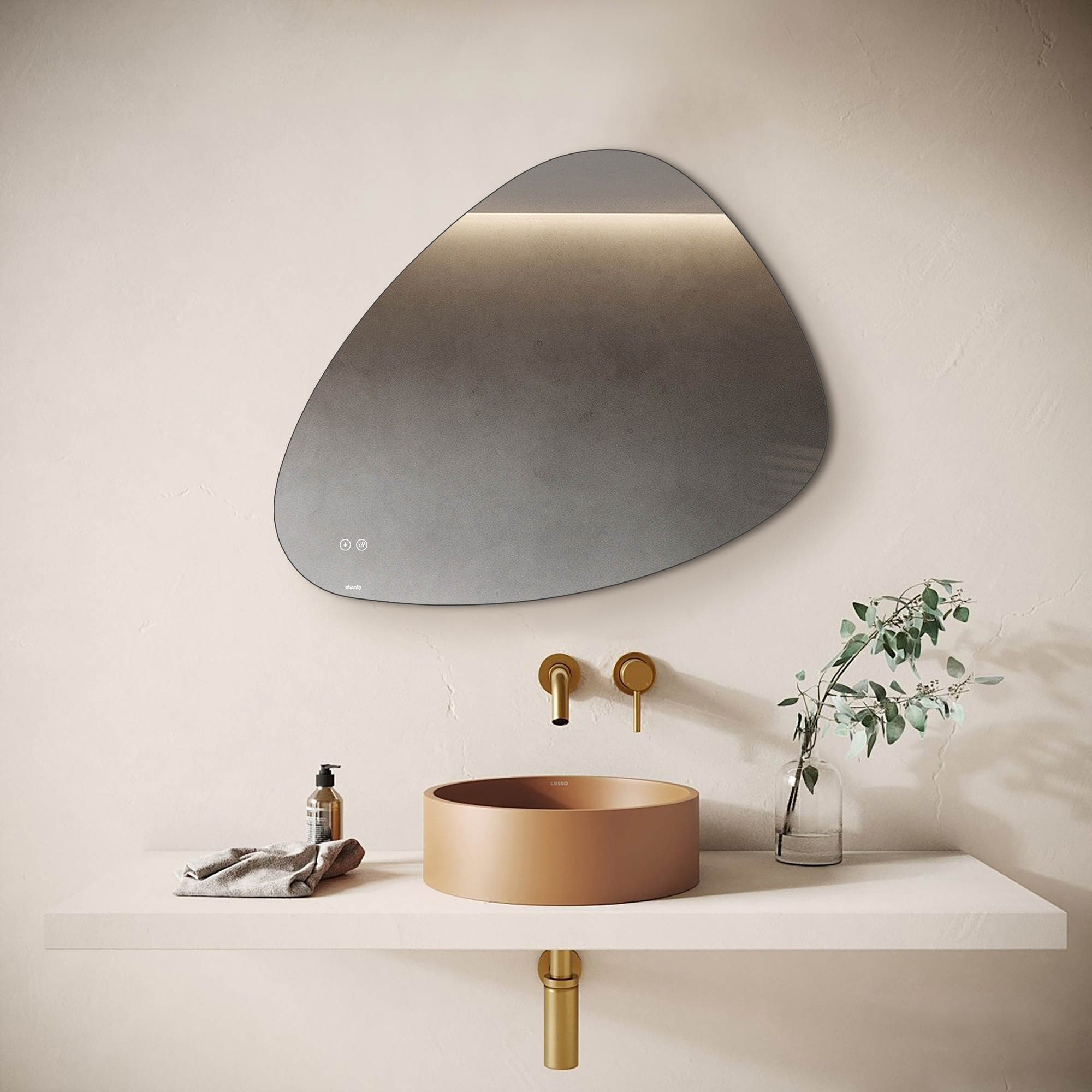 Speil Duschy Trekantet