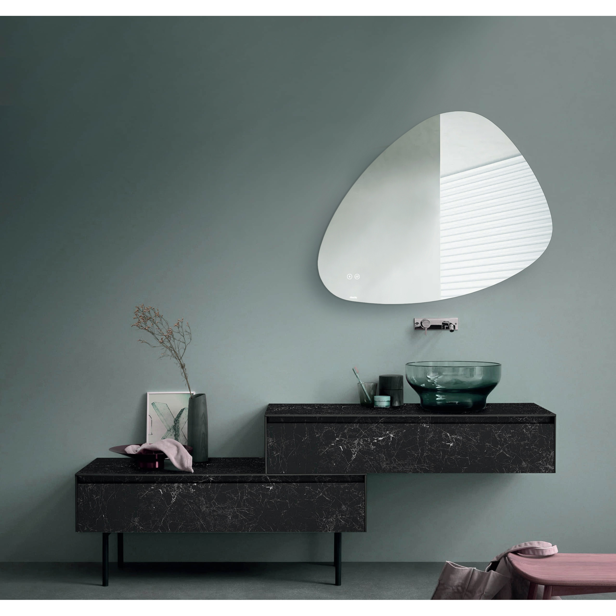 Speil Duschy Trekantet