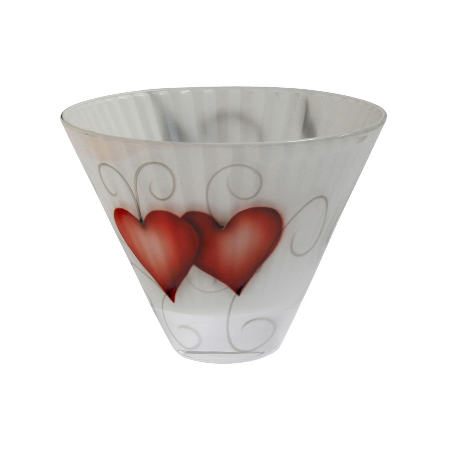 Ljuslykta Nybro Crystal Heart Crystal Ink