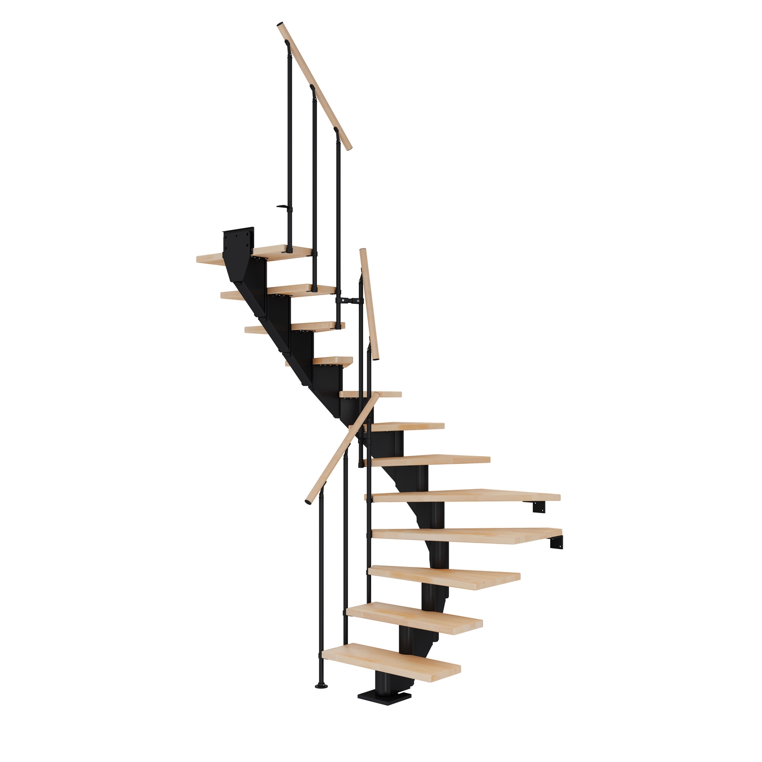 Plassbesparende Trapp Dolle Hamburg Bøk Oljet 1/2-Sving Classic II