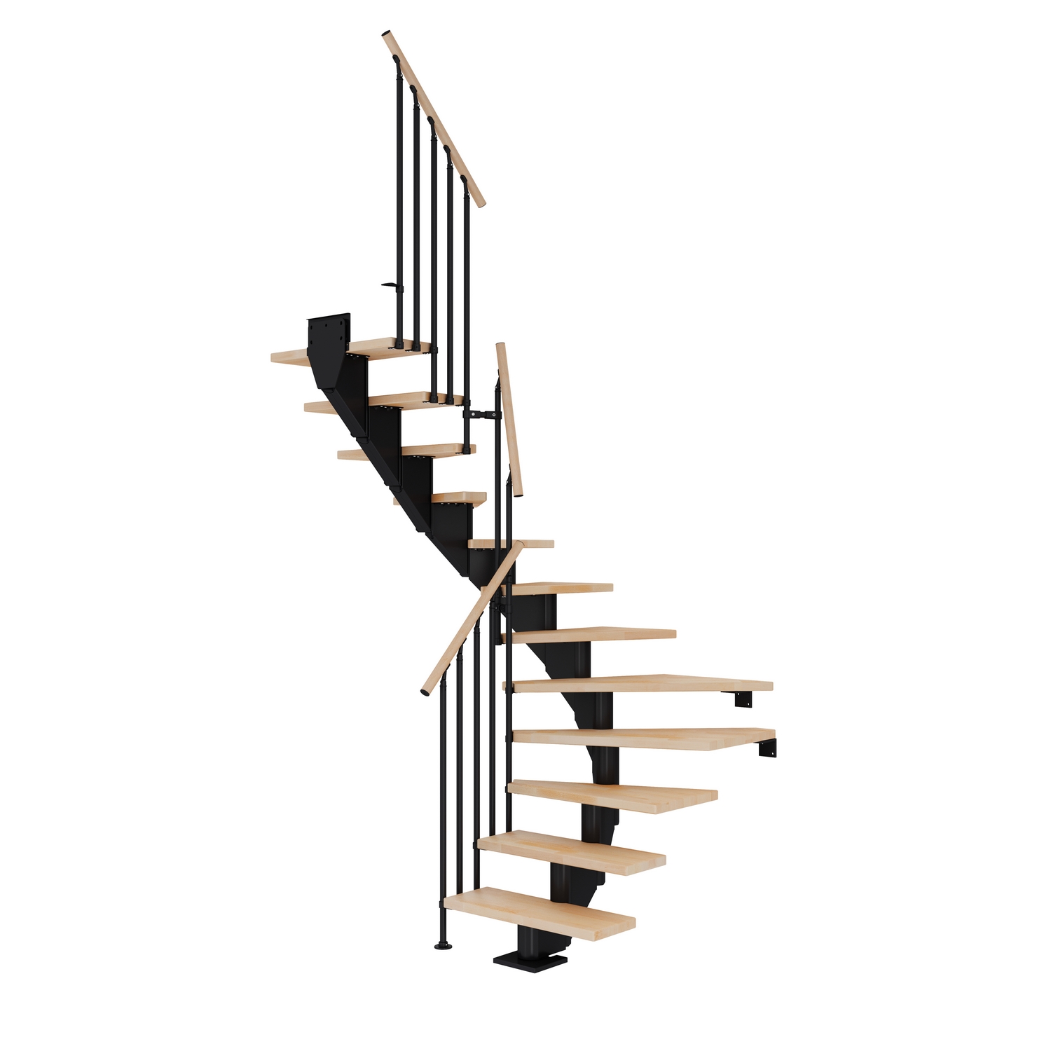 Plassbesparende Trapp Dolle Hamburg Bøk Oljet 1/2-Sving Classic III