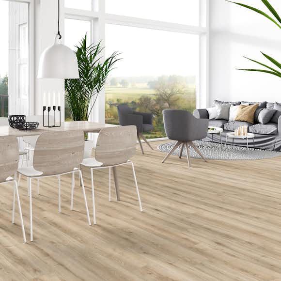 Laminatgolv Tarkett Woodstock 832 Jura Oak Platin med Ekimitation & Matt Ytbehandling