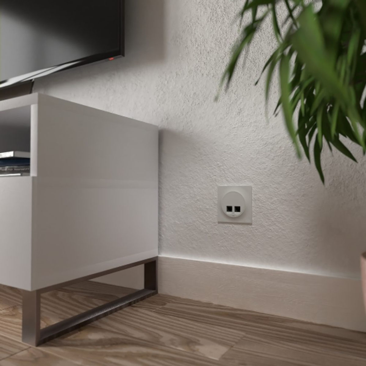 Datauttak Elko One Kat 6 UTP Innfelt 2xRJ45