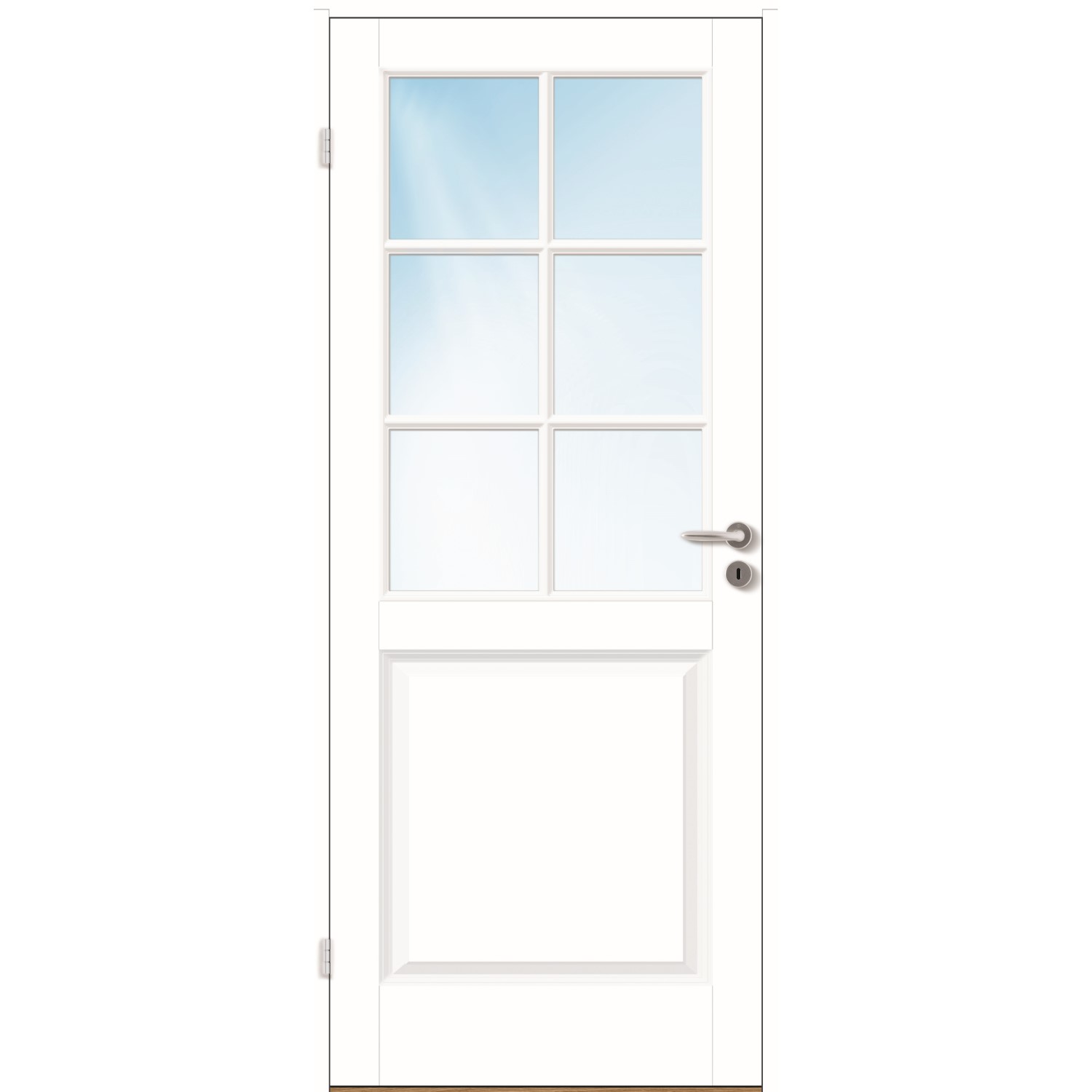 Innerdør Bygg1 Kari Kompakt HW Klarglass