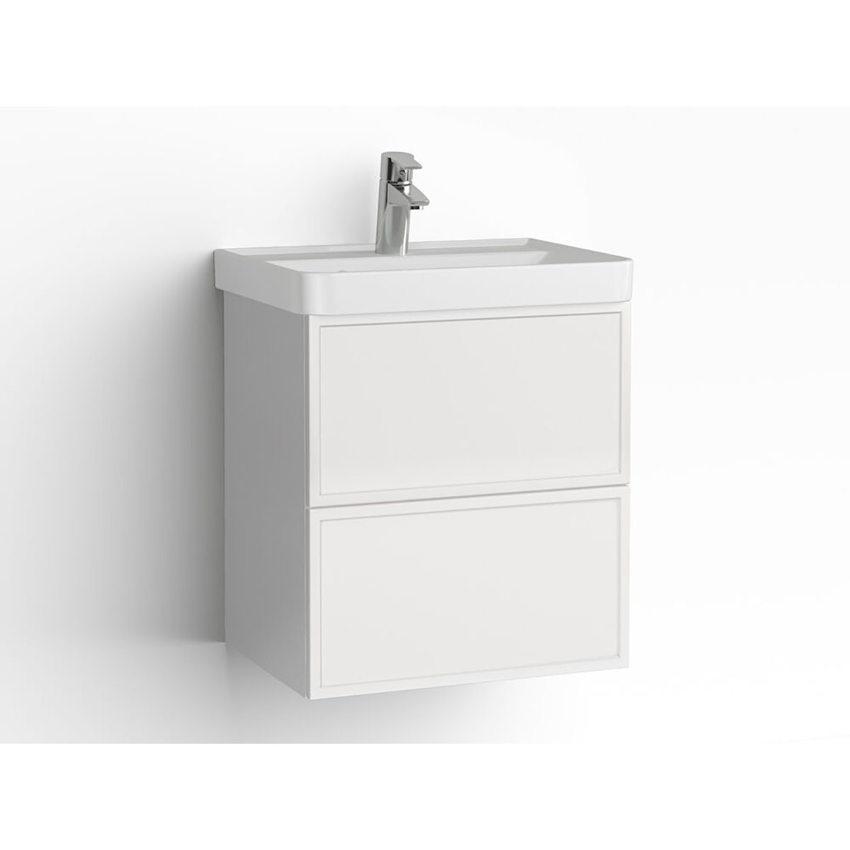 Tvättställsskåp Vedum Mezzo 500 med 2 Lådor | badrum - badrumsmobler - tvattstallsskap-och-kommod | KakelKungen