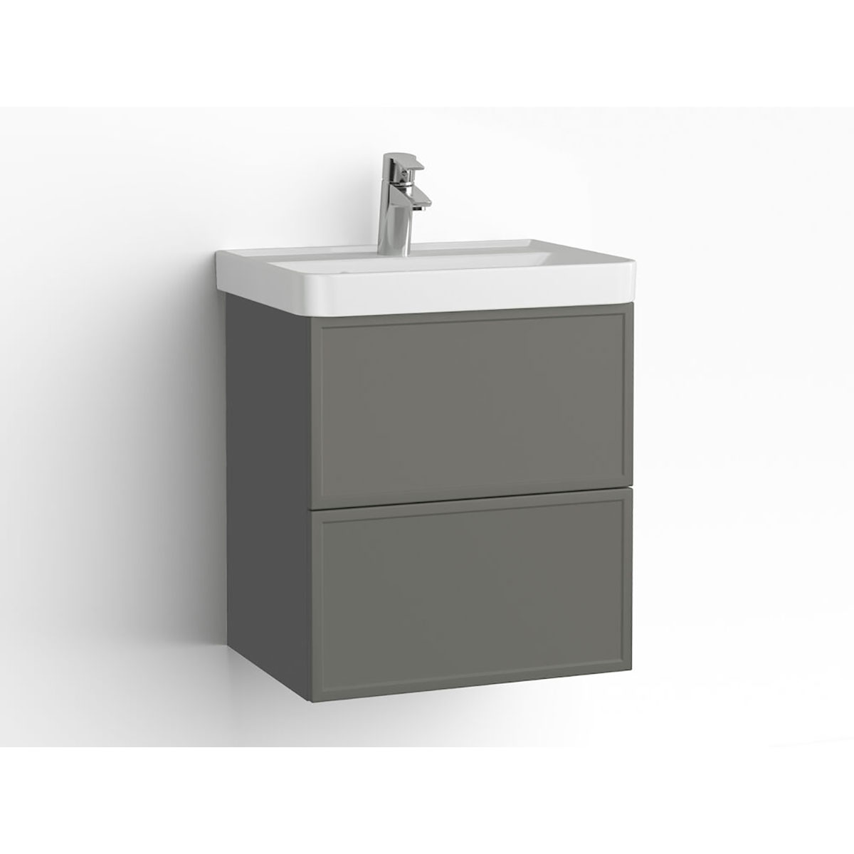 Tvättställsskåp Vedum Mezzo 500 med 2 Lådor | badrum - badrumsmobler - tvattstallsskap-och-kommod | KakelKungen