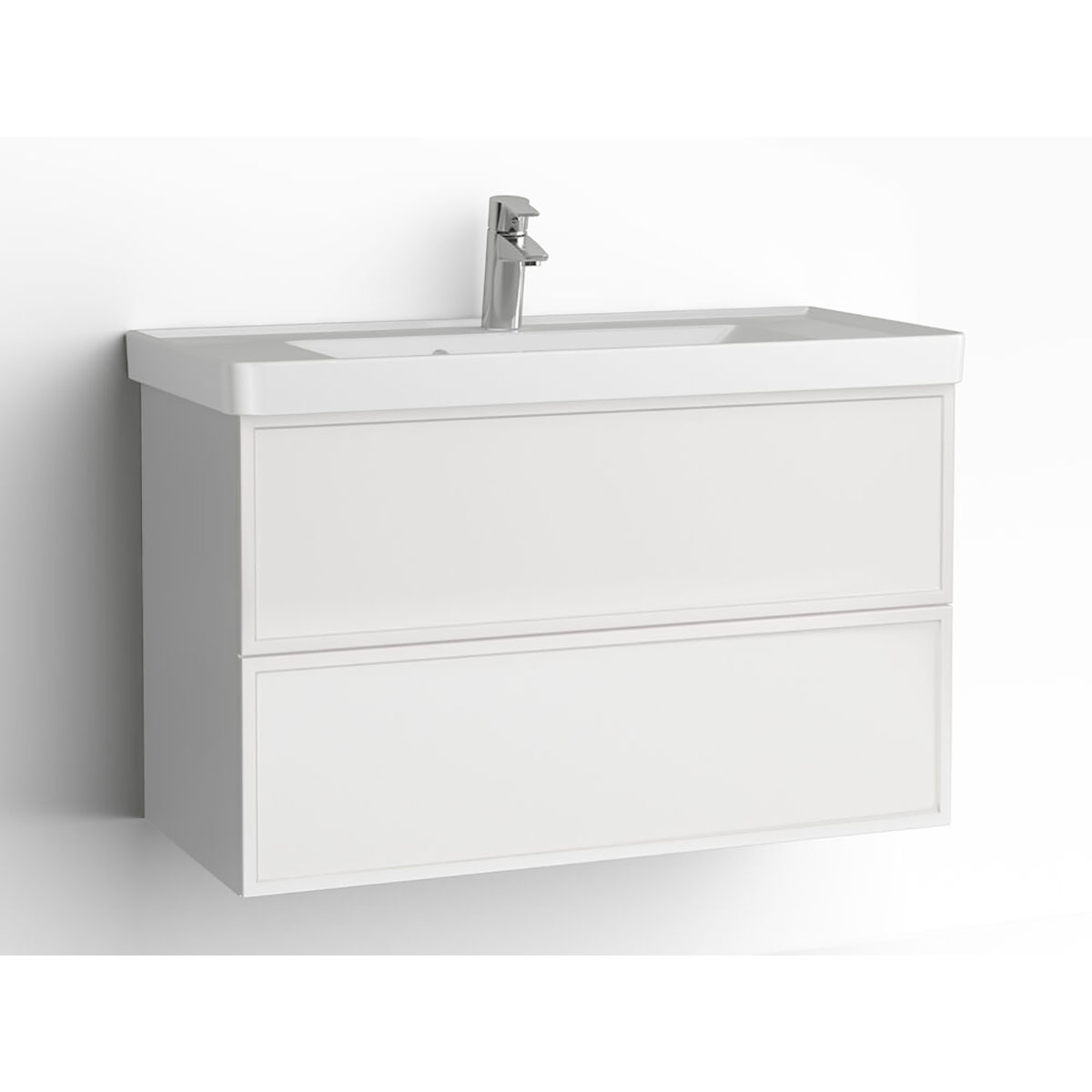 Tvättställsskåp Vedum Mezzo 900 med 2 Lådor | badrum - badrumsmobler - tvattstallsskap-och-kommod | KakelKungen