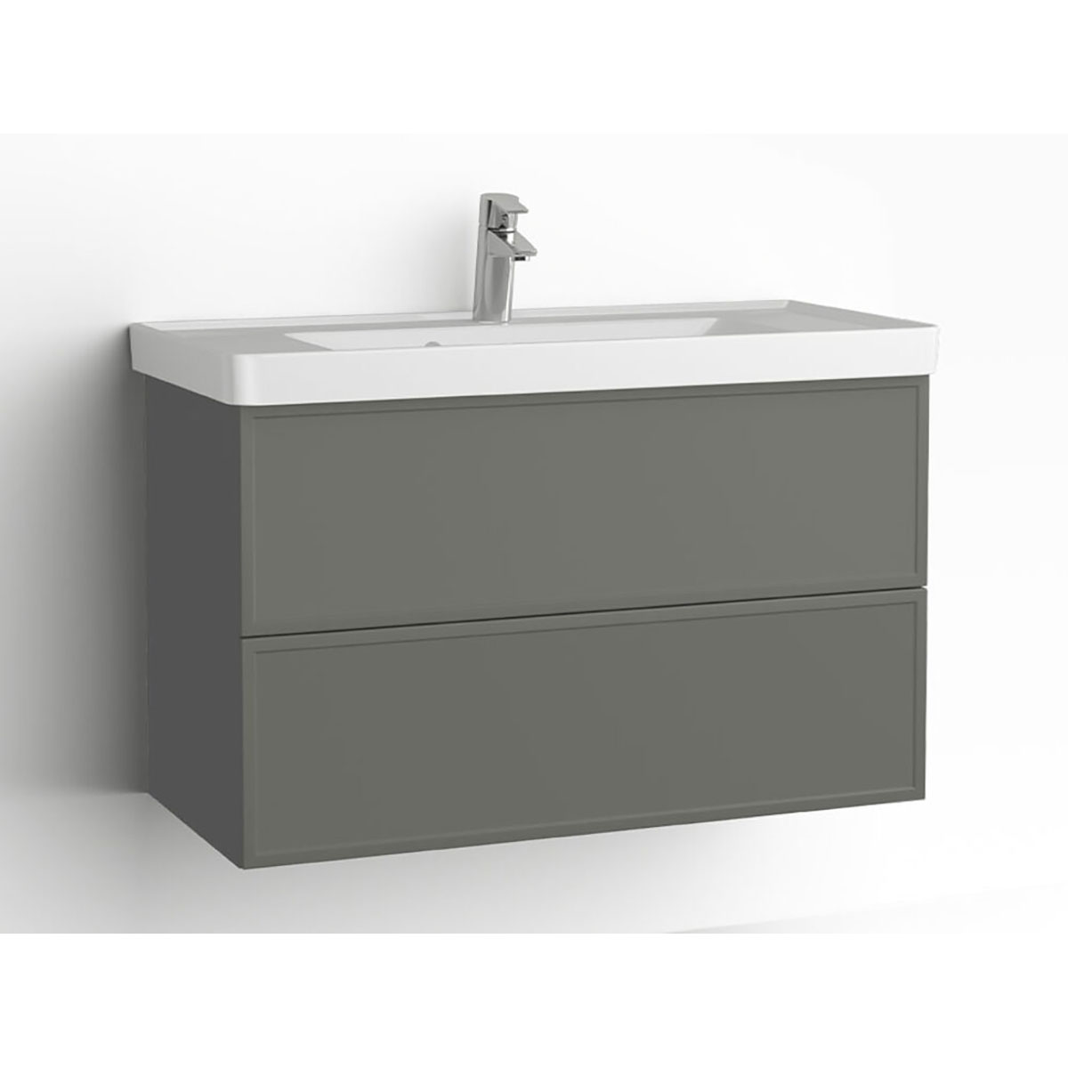 Tvättställsskåp Vedum Mezzo 900 med 2 Lådor | badrum - badrumsmobler - tvattstallsskap-och-kommod | KakelKungen