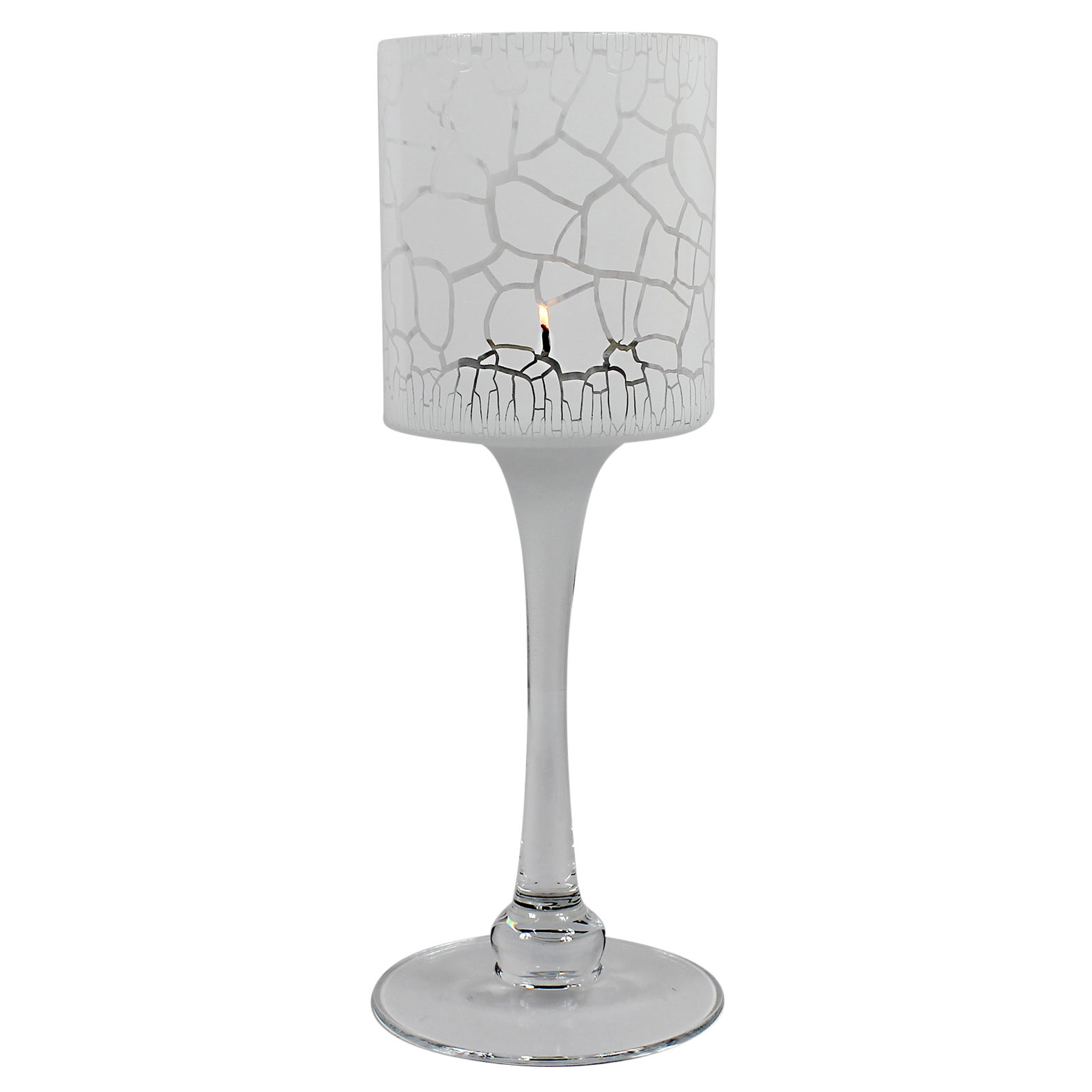 Lykta Nybro Crystal Desert på Fot Vit, 300x100 mm