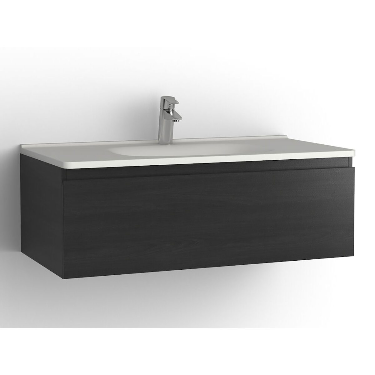 Tvättställsskåp Vedum Flow 1000 med 1 Låda | badrum - badrumsmobler - tvattstallsskap-och-kommod | KakelKungen