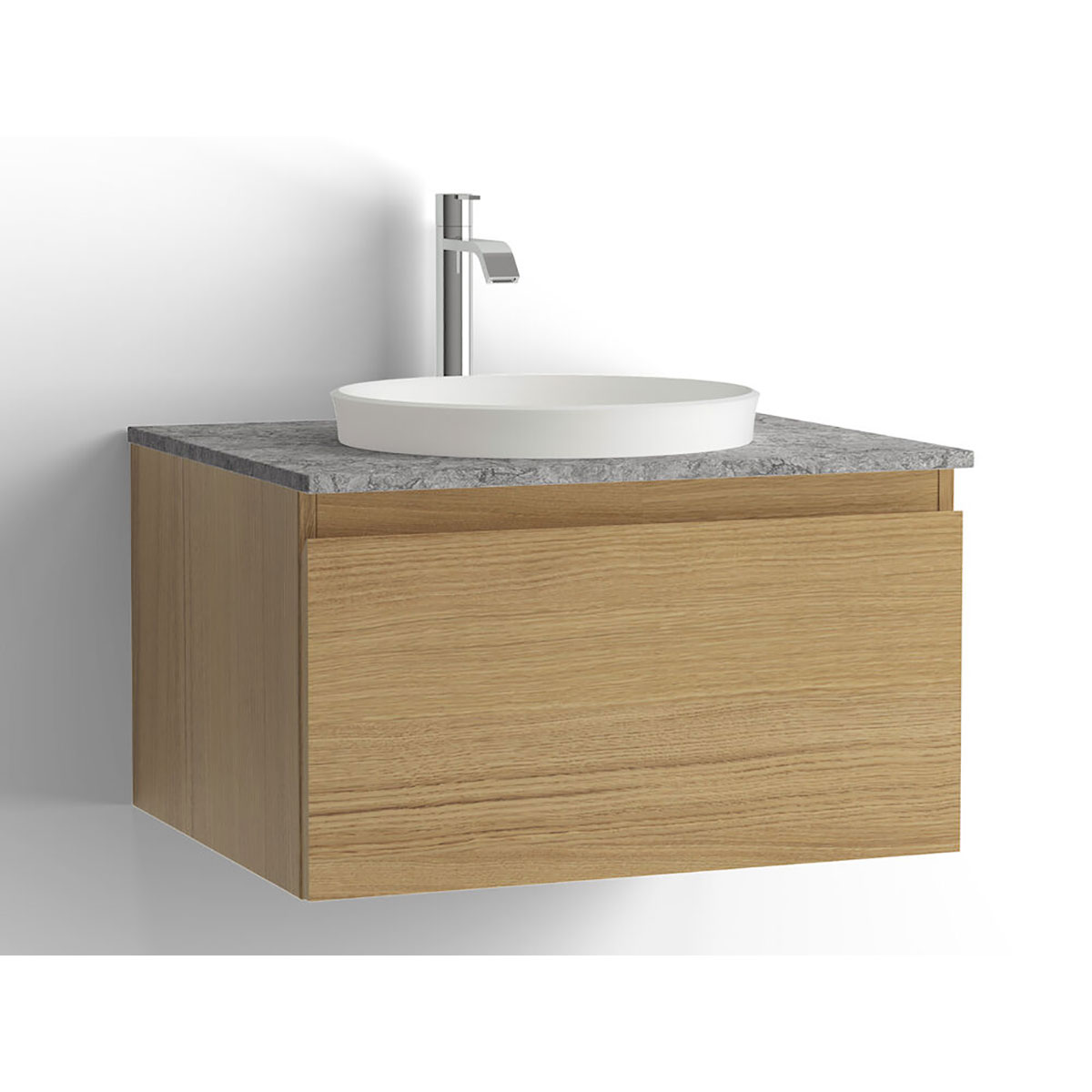 Tvättställsskåp Vedum Flow 600x478 med 1 Låda | badrum - badrumsmobler - tvattstallsskap-och-kommod | KakelKungen