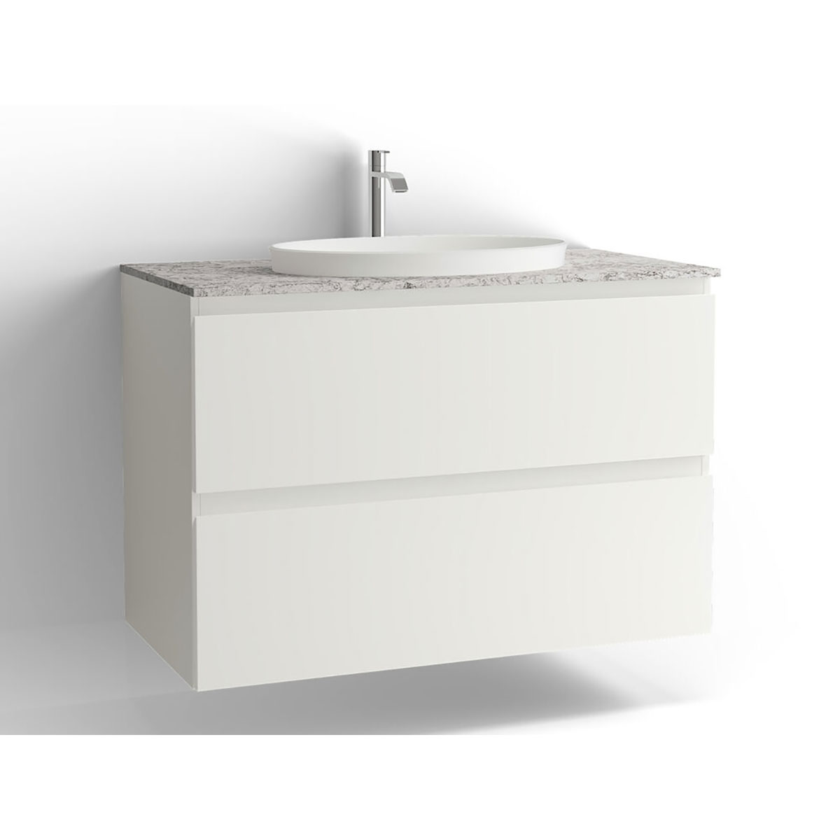 Tvättställsskåp Vedum Flow 1000 med 2 Lådor | badrum - badrumsmobler - tvattstallsskap-och-kommod | KakelKungen